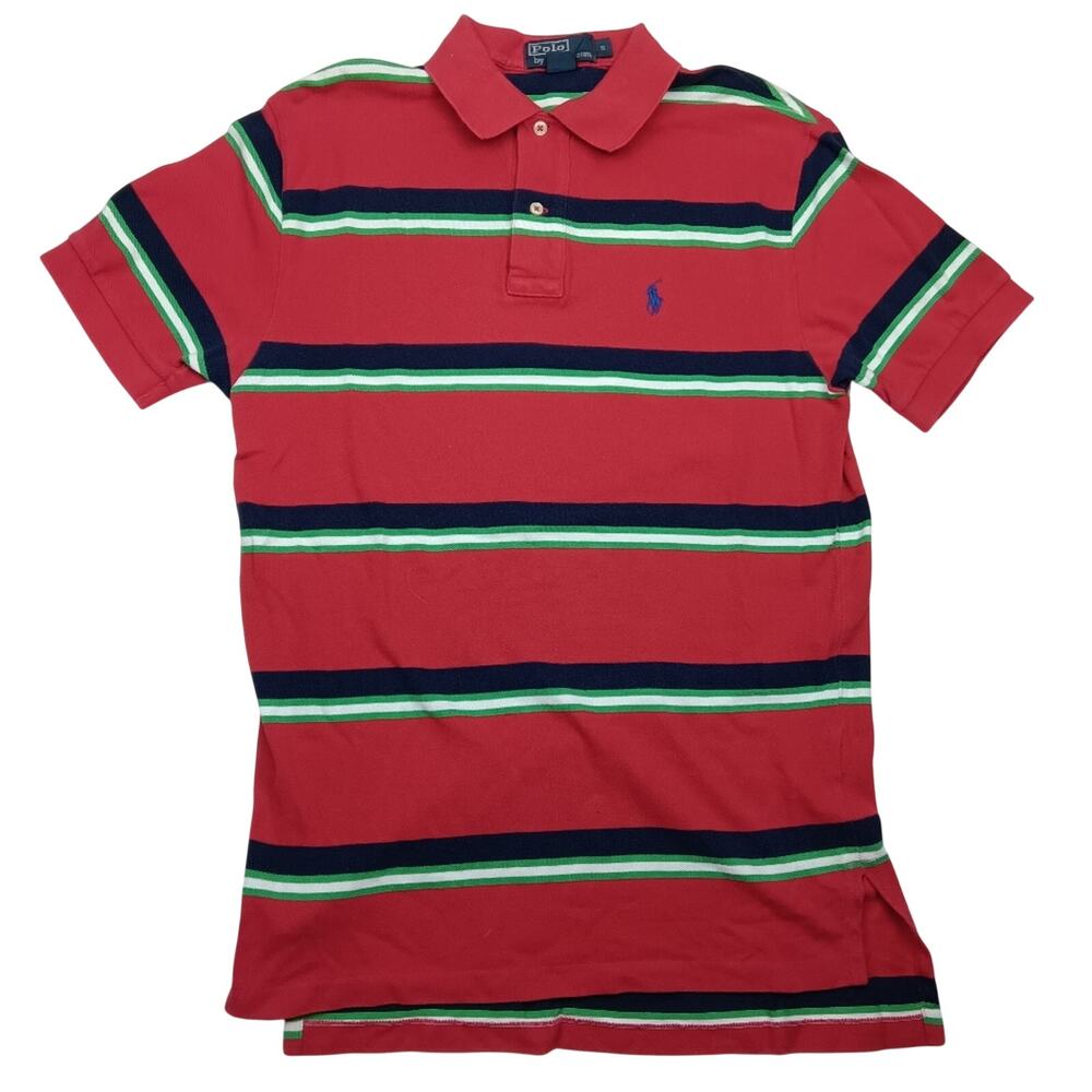 Polo by Ralph Lauren Men's Red Striped Shirt